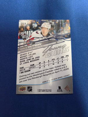 Cole Hutson #223 Young Guns 2025/26 Series 1 (Cabinet-NM)