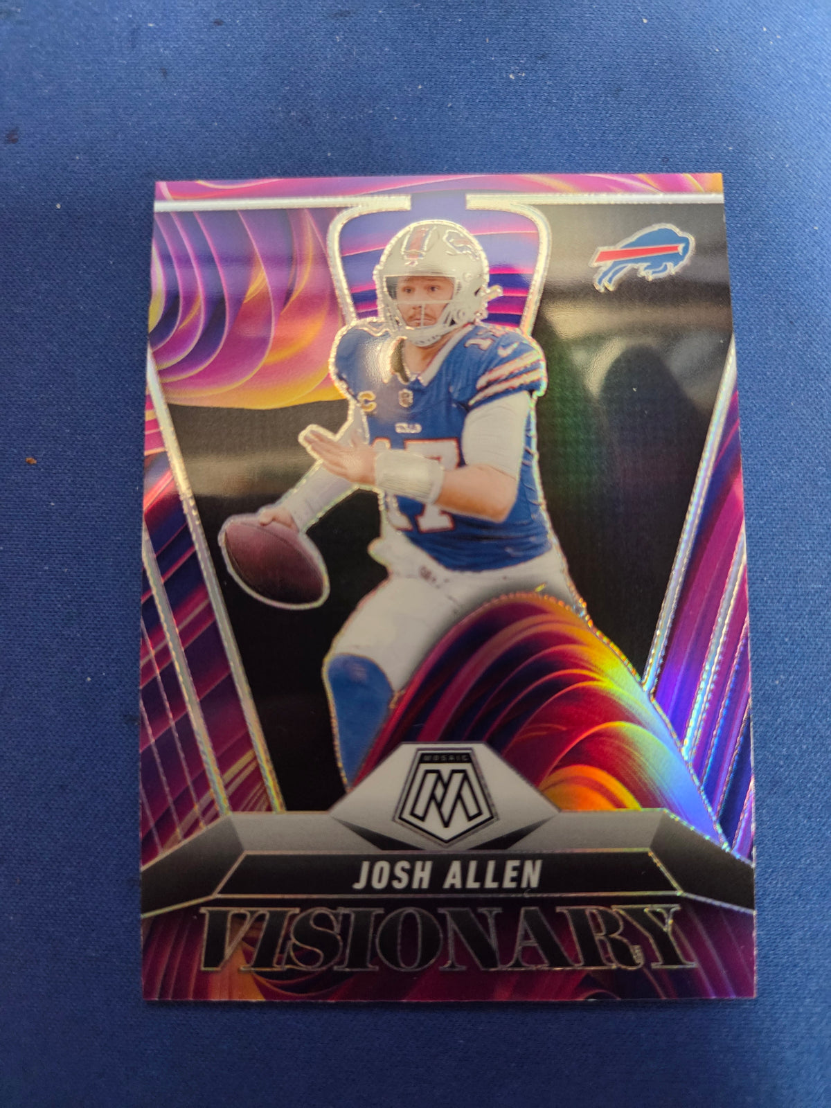 Josh Allen Visionary #3 Panini Mosaic Football (Cabinet-NM)