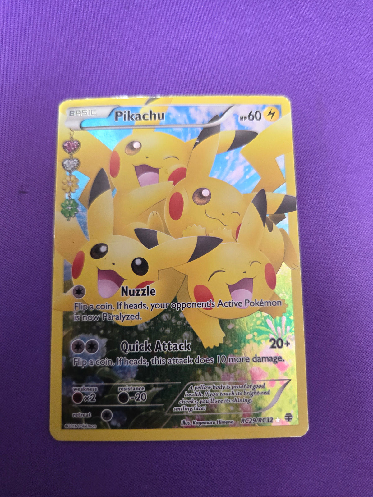 Heavily Played Pikachu (Full Art) (RC29)/83 Ultra Rare Holofoil (Cabinet-HP)