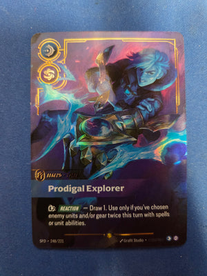 Ezreal - Prodigal Explorer (Overnumbered) (248/221) - Spiritforged Foil (Cabinet-NM)