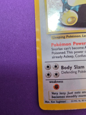 Moderately Played Snorlax #11 Jungle Unlimited Holo (Cabinet-MP)