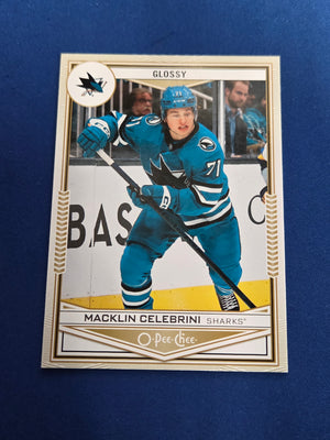 Macklin Celebrini Rookie #OPC-34 2024 Upper Deck O-Pee-Chee Glossy (cabinet-NM)