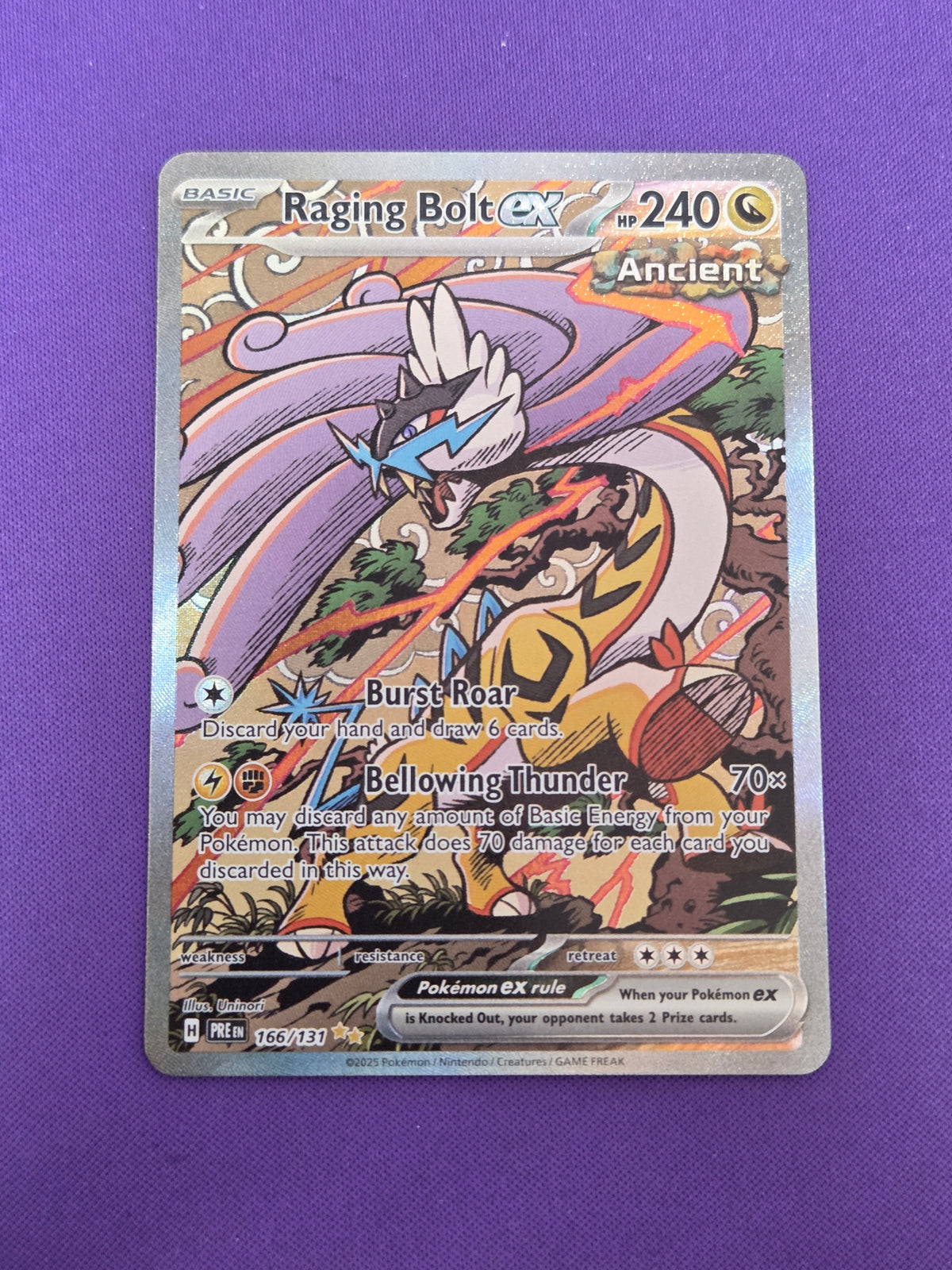 Raging Bolt ex (166) Special Illustration Rare Holofoil (Cabinet-NM)