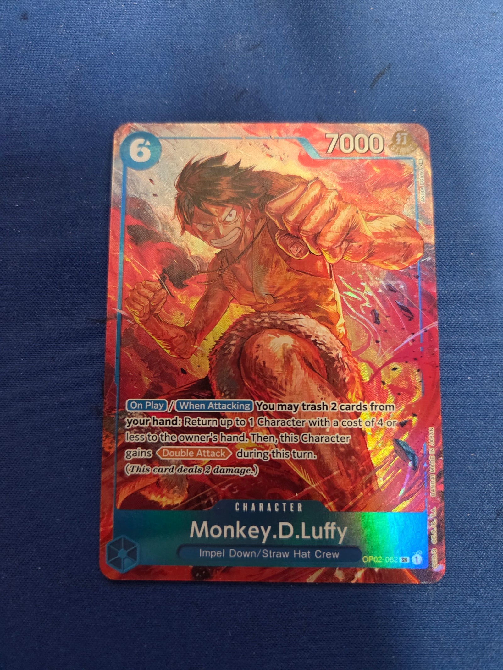 Monkey.D.Luffy (Alternate Art) (OP02-062) - Paramount War Foil (Cabinet-NM)