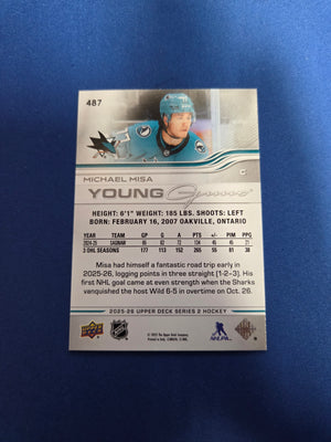 Michael Misa Young Guns #487 Upper Deck Series 2 (Cabinet-NM)