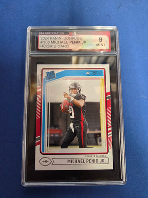 KSA 9 Micheal Penix Jr Donruss Rated Rookie #308