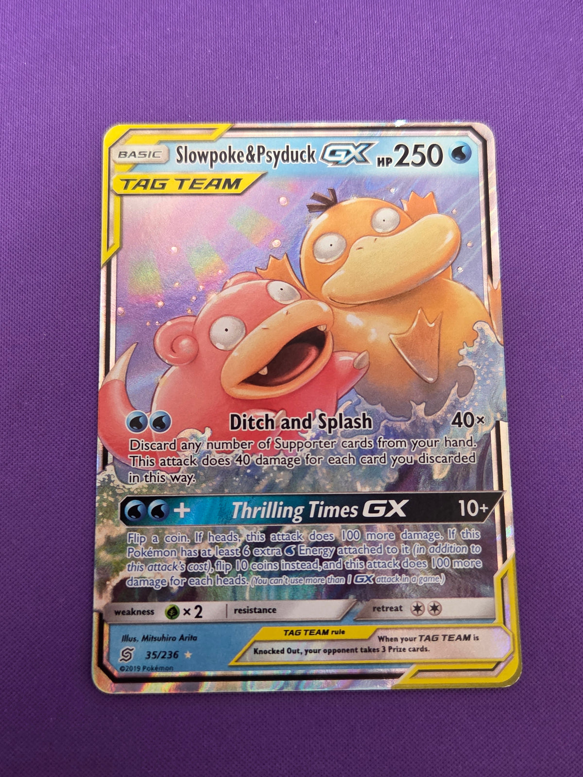 Slowpoke & Psyduck GX (35)/236 Ultra Rare Holofoil (Cabinet-NM)