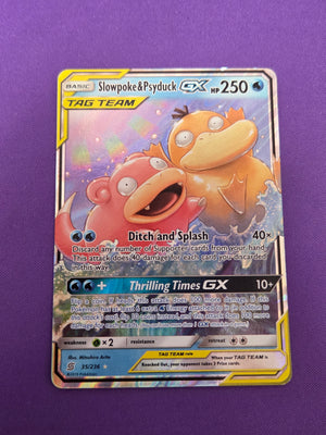 Slowpoke & Psyduck GX (35)/236 Ultra Rare Holofoil (Cabinet-NM)