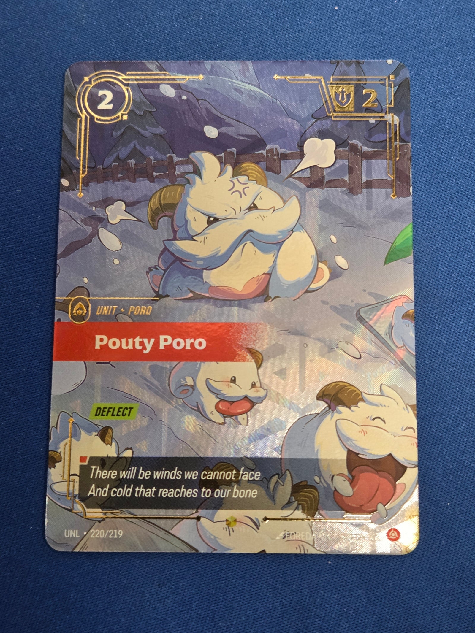 Pouty Poro (Overnumbered) (220/219) - Unleashed Foil (Cabinet-NM)