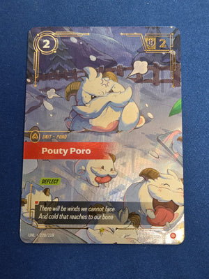 Pouty Poro (Overnumbered) (220/219) - Unleashed Foil (Cabinet-NM)