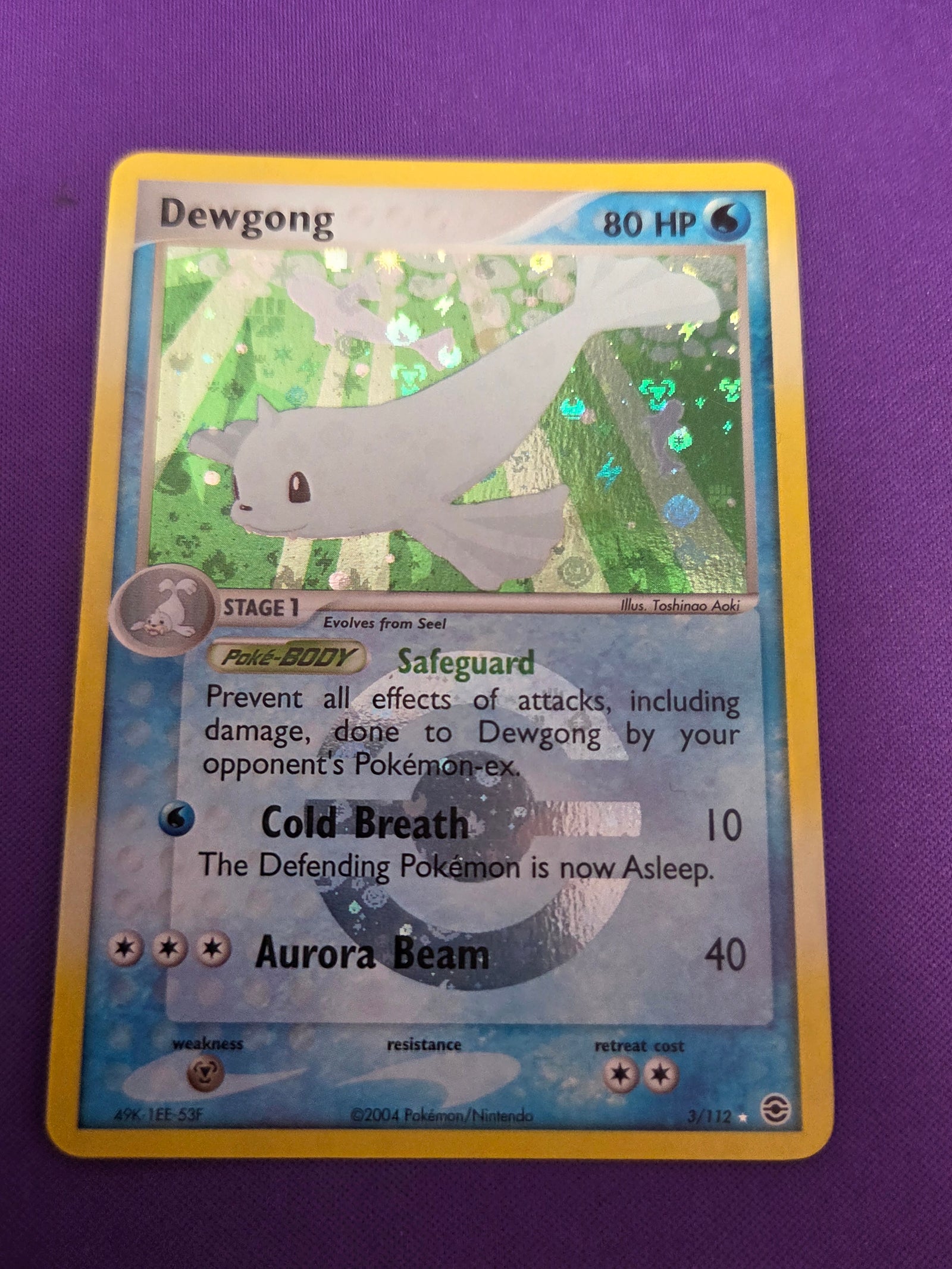 Dewgong (3)/112 Holo Rare Reverse Holofoil (Cabinet-NM)