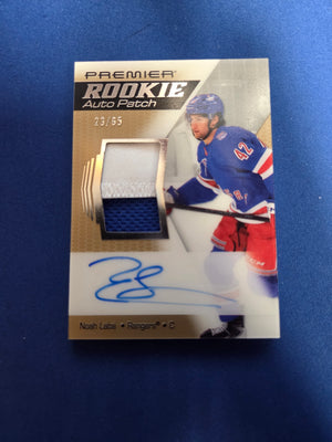 Noah Laba 23/65 #AR-NL Premier Rookie Gold Auto Patch (Cabinet-NM)