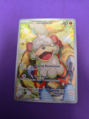 Hisuian Growlithe - 181/167 (181) Illustration Rare Holofoil (Cabinet-NM)