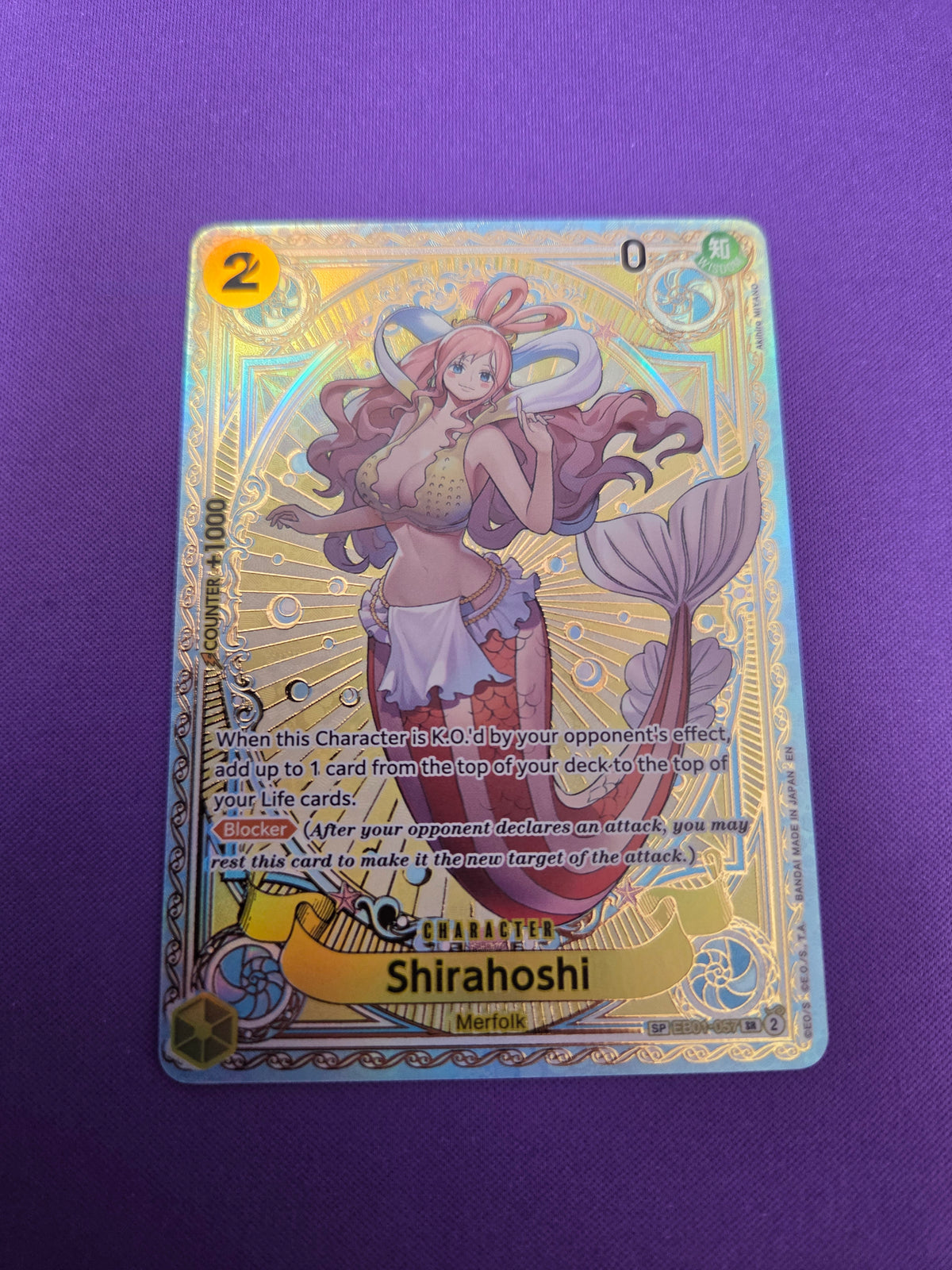 Shirahoshi (SP) (EB01-057) - A Fist of Divine Speed Foil (Cabinet-NM)