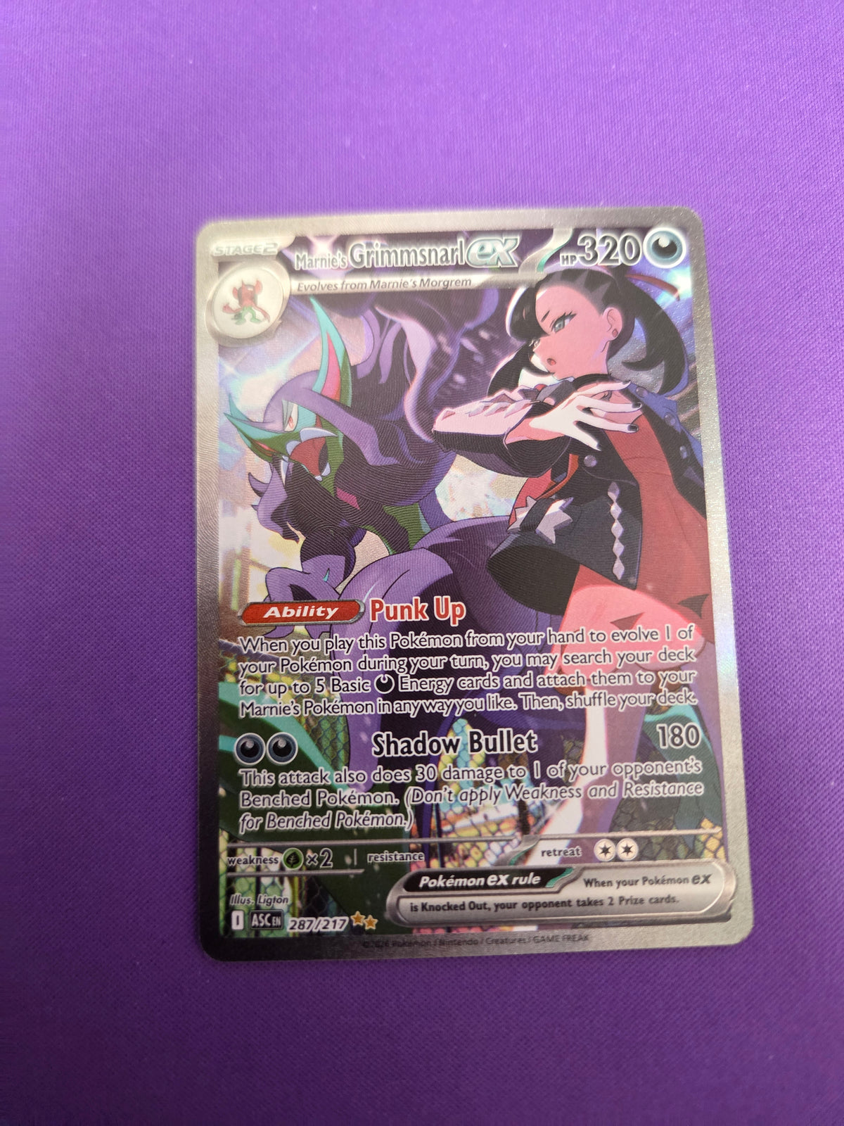Marnie's Grimmsnarl ex (287) Special Illustration Rare Holofoil (Cabinet-NM)