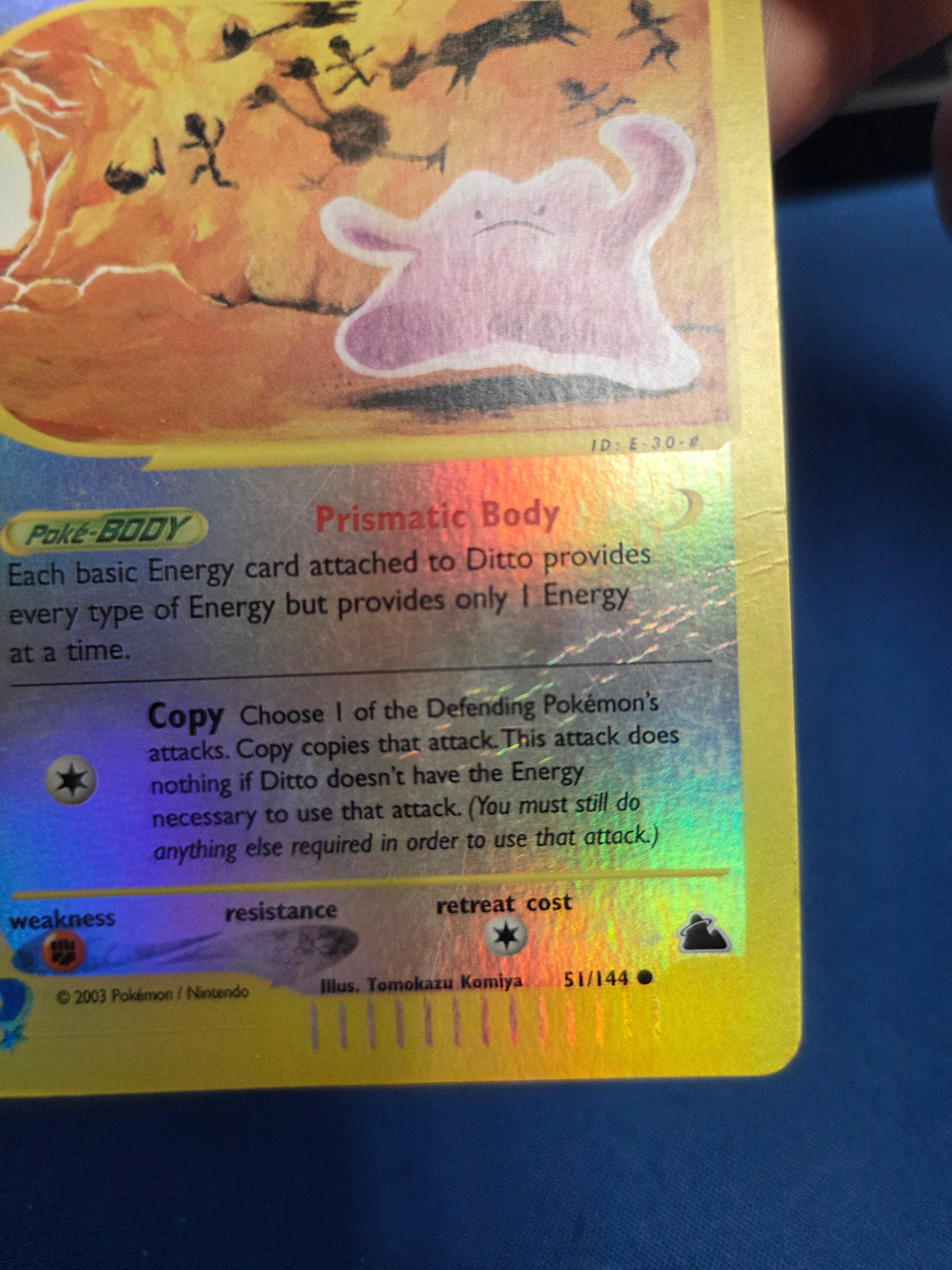 Moderetly Played Ditto (51)/144 Common Reverse Holofoil (Cabinet-MP)