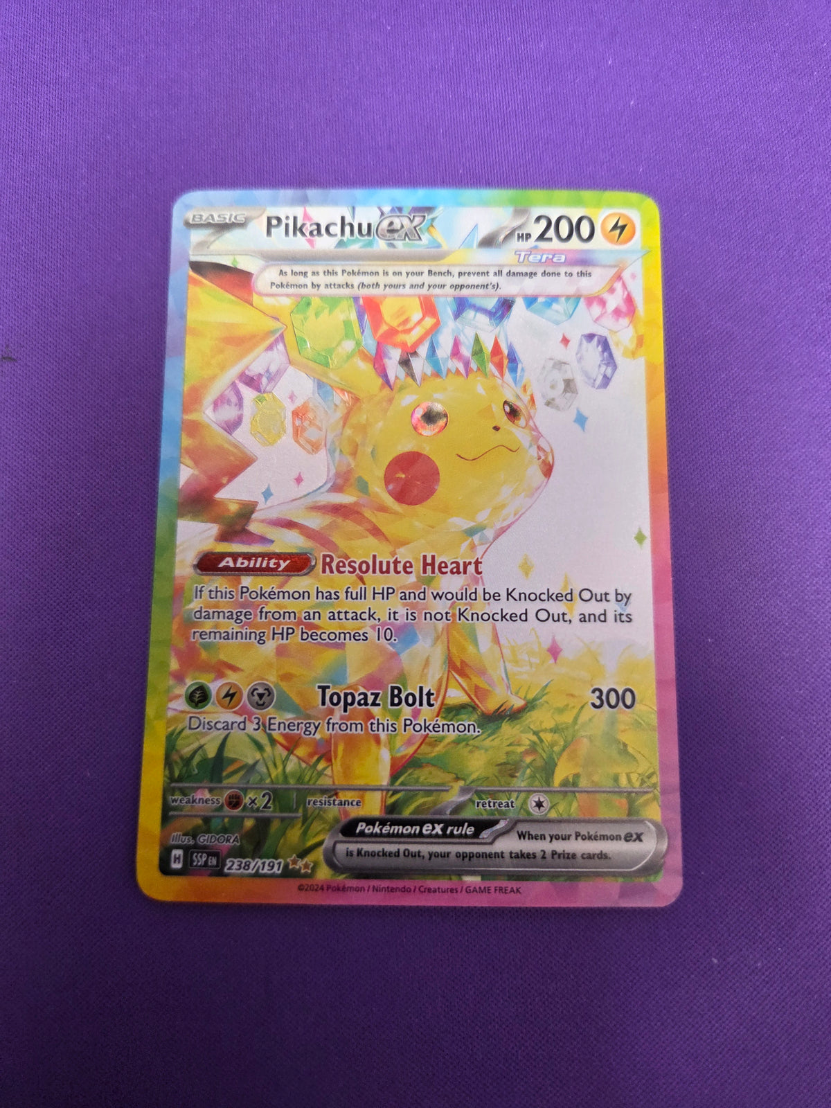 Pikachu ex 238/191 (238) Special Illustration Rare Holofoil (Cabinet-NM)