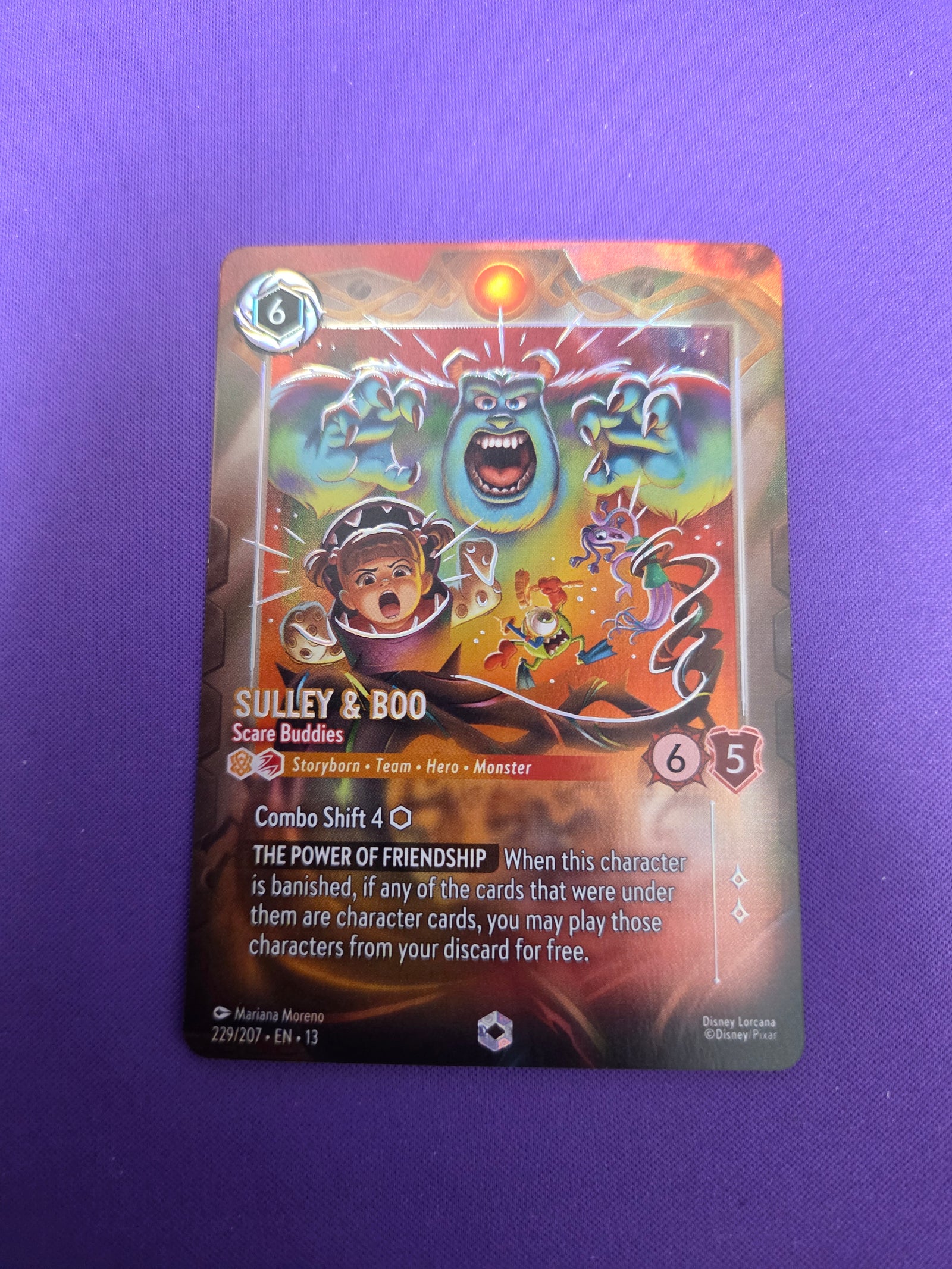 Sulley & Boo (Enchanted) #229/207 Attack Of The Vine (Cabinet-NM)