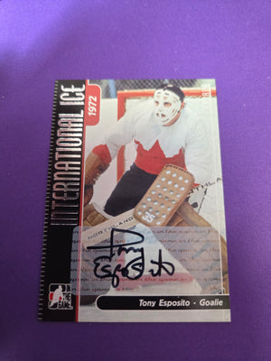 Tony Esposito team Canada autograph auto International Ice (cabinet)