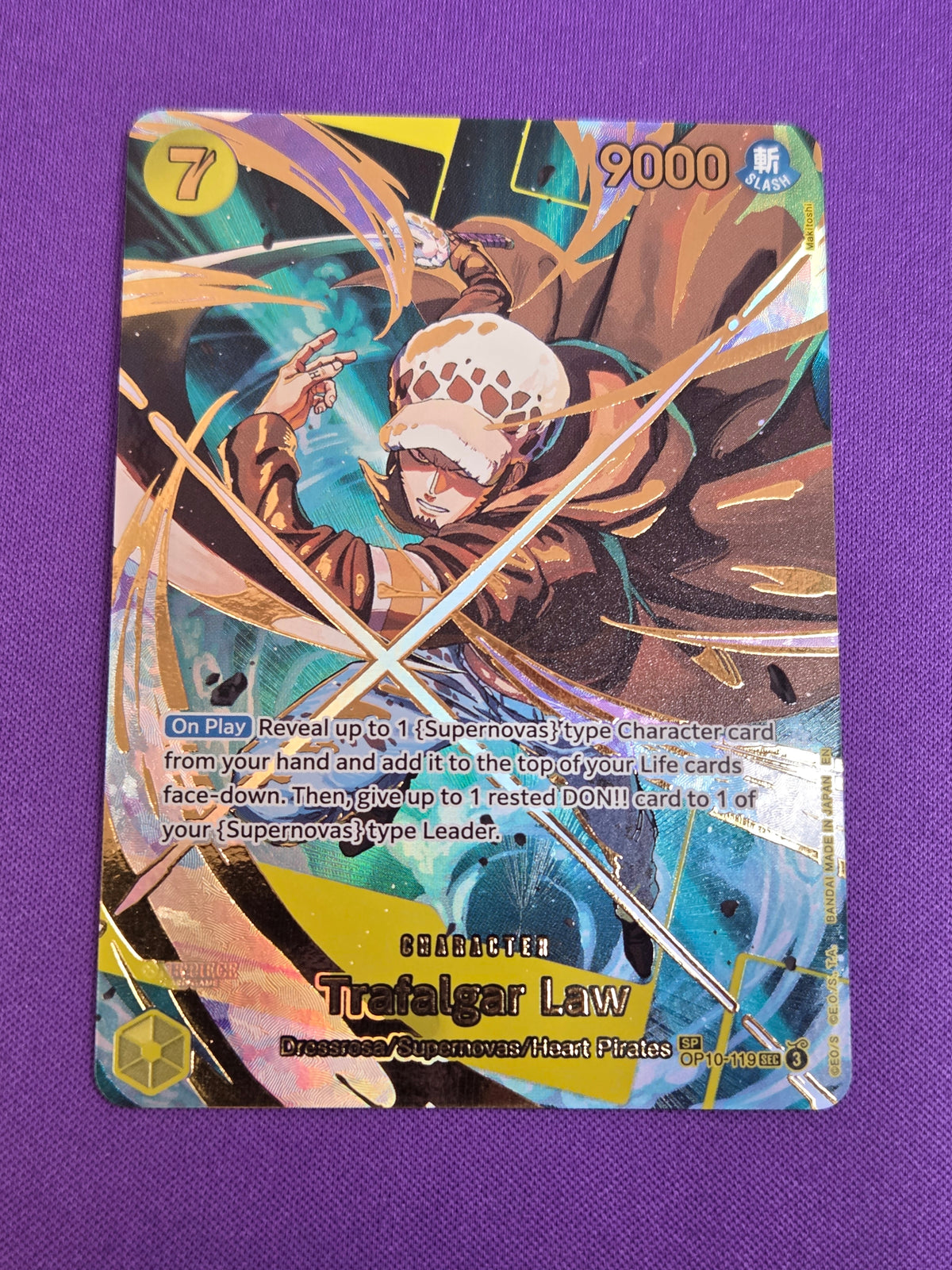 Trafalgar Law - OP10-119 (SP) (OP10-119) - Premium Booster -The Best- Vol. 2 Foil (Cabinet-NM)