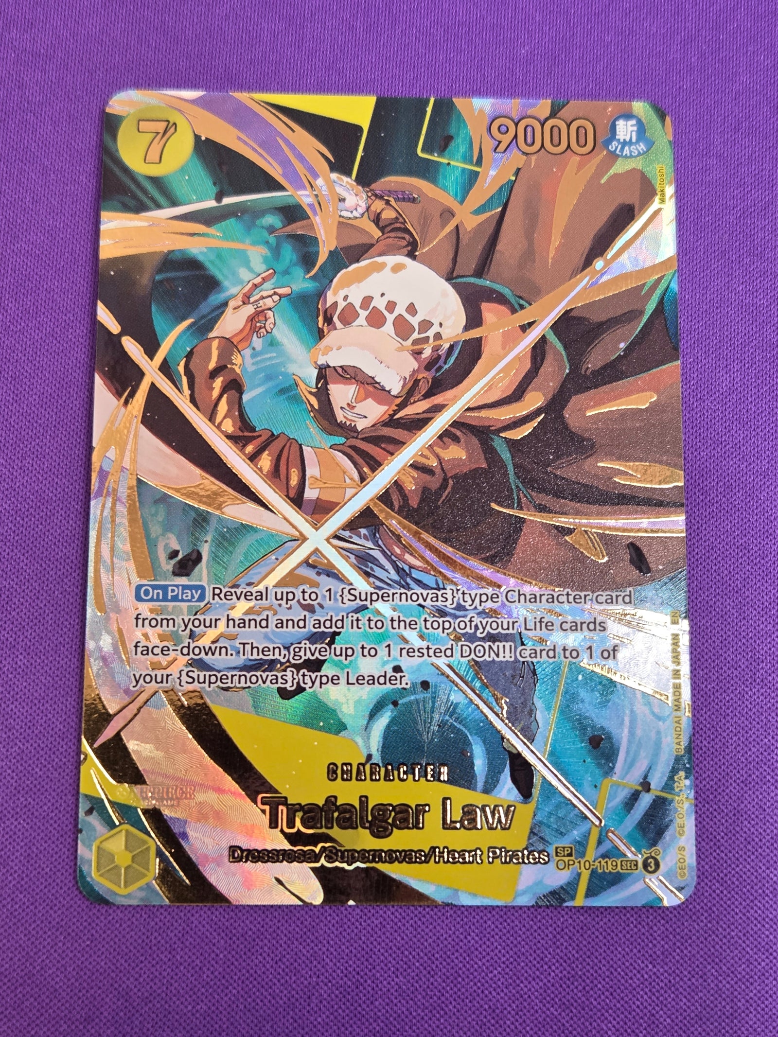 Trafalgar Law - OP10-119 (SP) (OP10-119) - Premium Booster -The Best- Vol. 2 Foil (Cabinet-NM)