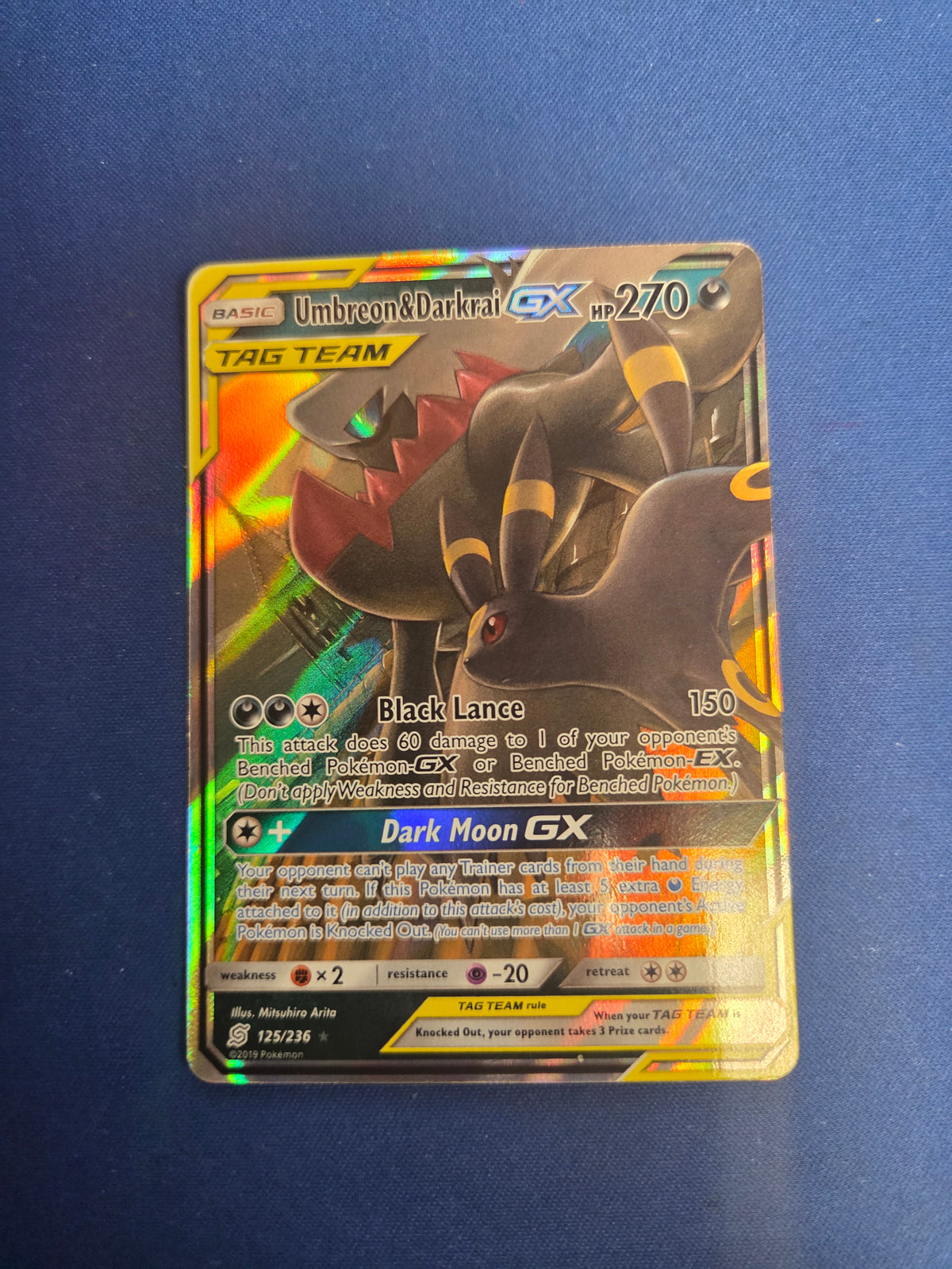 Umbreon & Darkrai GX (125)/236 Ultra Rare Holofoil (Cabinet-NM)