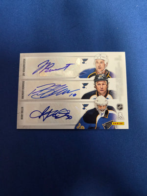 Oshie/Miller/Morrow/Bouwmester/Pietrangelo/Schwartz #C6-STL Sextuple Auto 2013-14 Panini Contenders