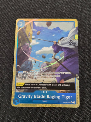 Gravity Blade Raging Tiger (Alternate Art) (OP06-058) - Premium Booster -The Best- Vol. 2 Foil(Cabinet-NM)