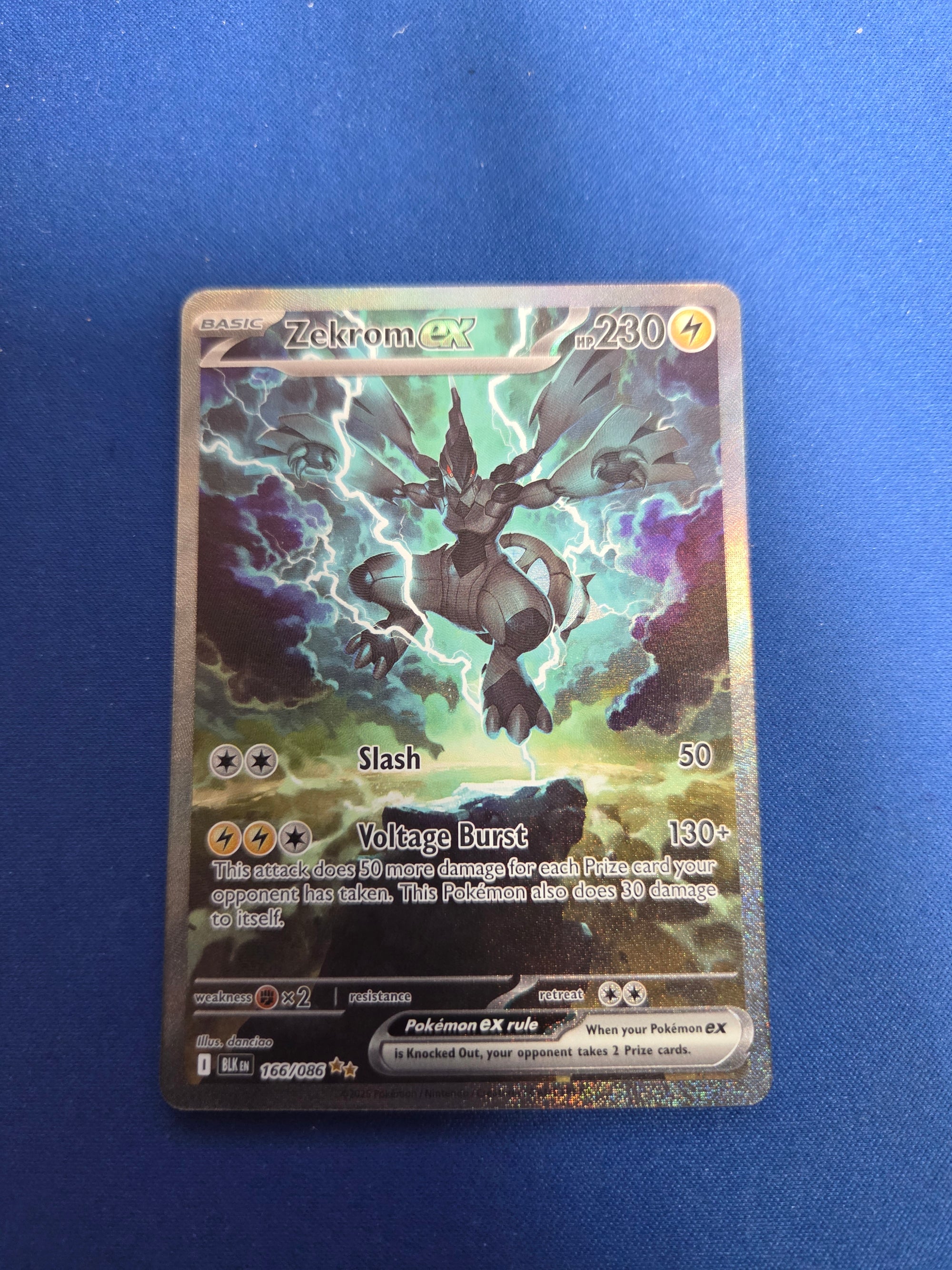 Zekrom ex - 166/086 (166) Special Illustration Rare Holofoil (Cabinet-nm)