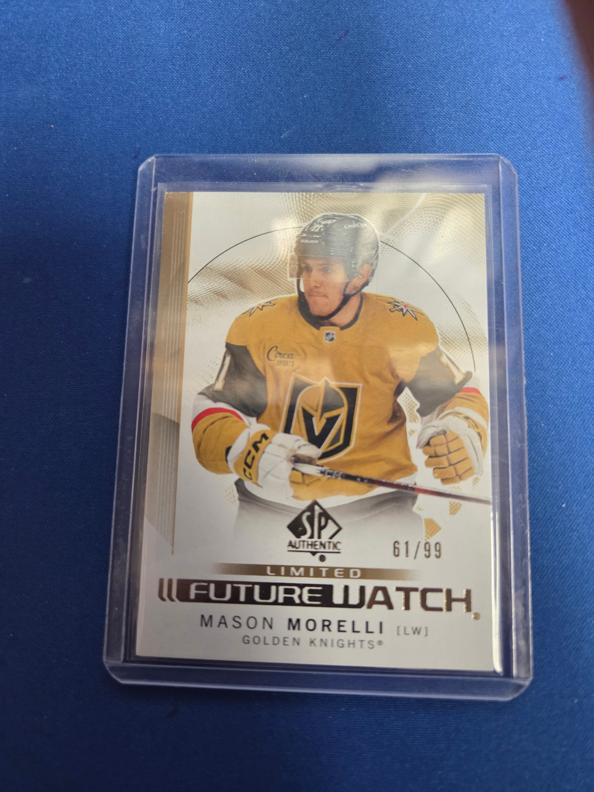 mason morelli #119 future watch sp authentic hockey 61/99 (cabinet)