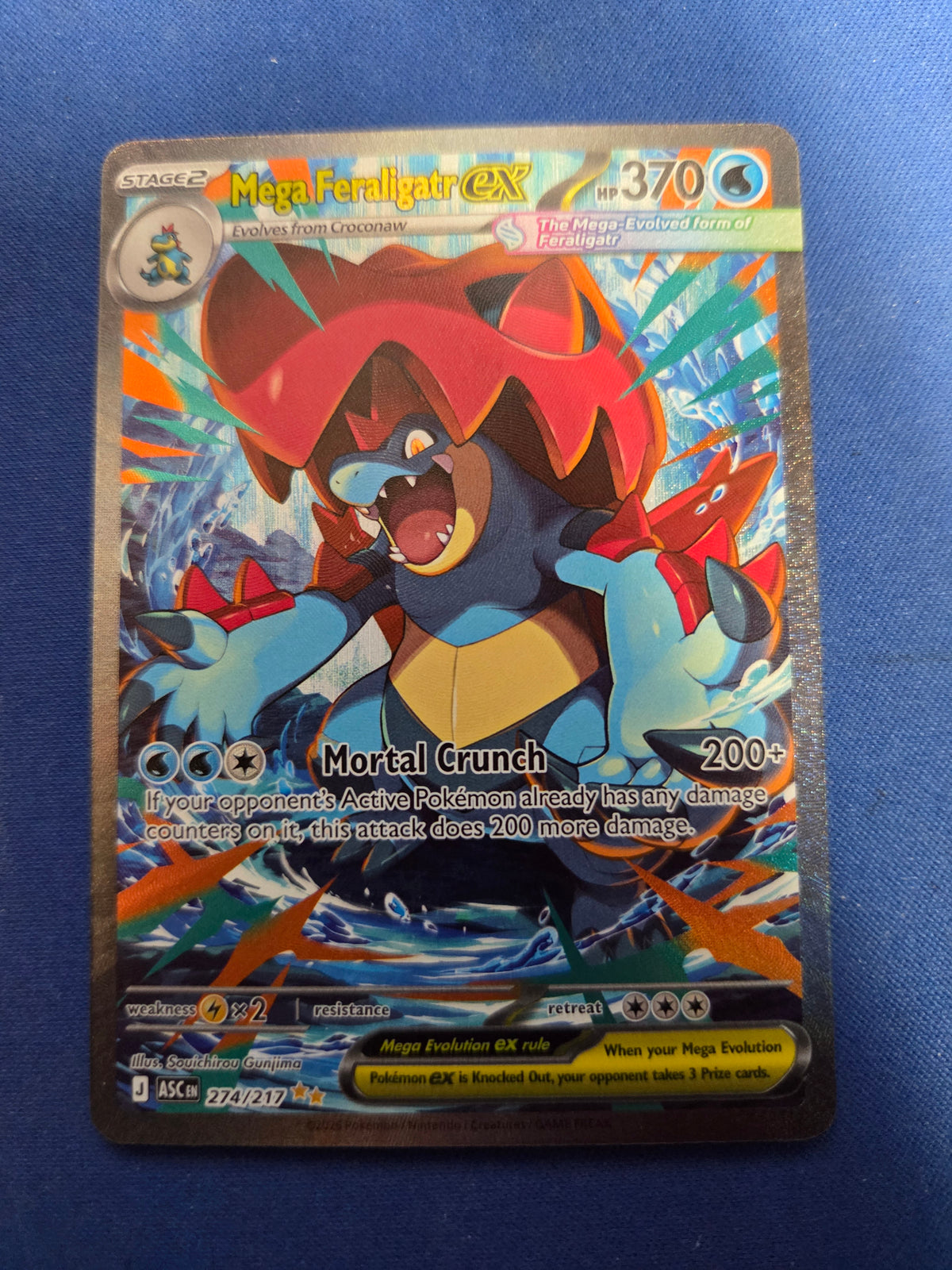 Mega Feraligatr ex - 274/217 (274) Special Illustration Rare Holofoil (Cabinet-NM)