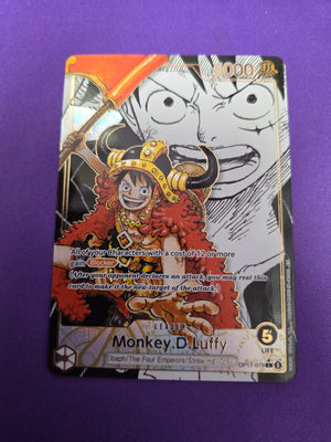 Monkey.D.Luffy (079) (Super Leader Alternate Art) (OP17-079) - The World's Strongest Warriors Foil (Cabinet-NM)