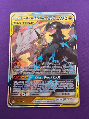 Reshiram & Zekrom GX (157)/236 Ultra Rare Holofoil (cabinet-NM)