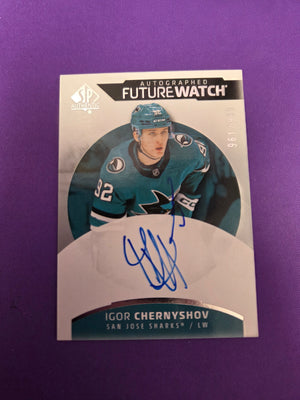 Igor Chernyshov #fw-ic 961/999 Auto Futurewatch SP Authentic 2025-2026 (Cabinet)
