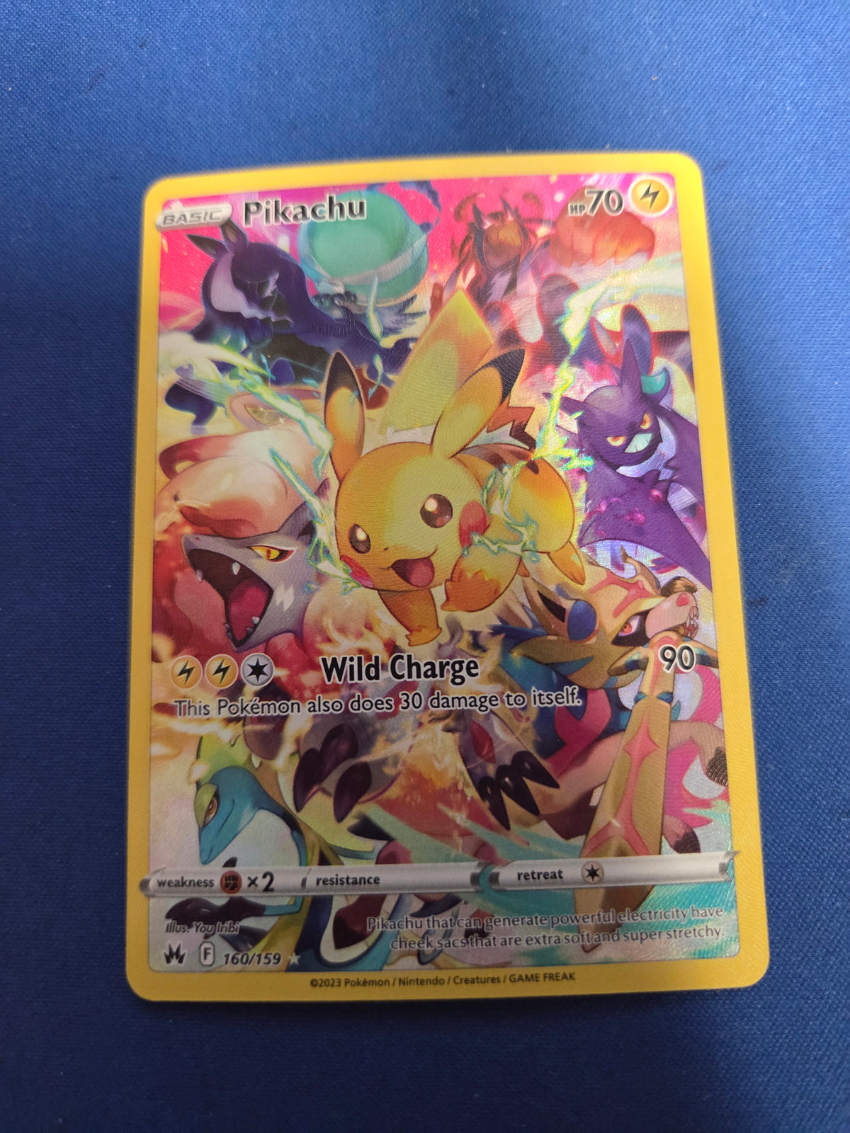Pikachu (Secret) (160)/159 Secret Rare Holofoil (Cabinet-NM)