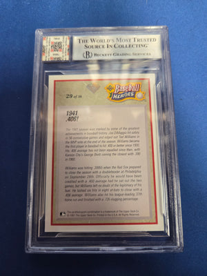 Beckett Authentic Ted Williams #29 Game Used Bat