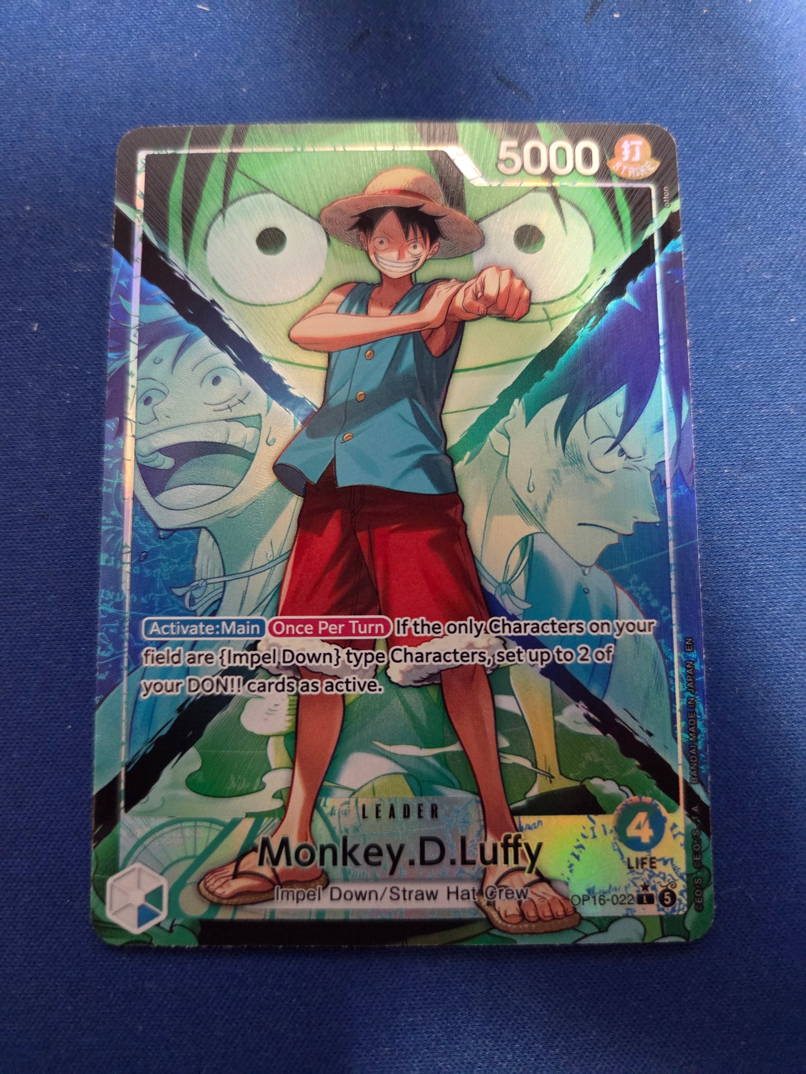 Monkey.D.Luffy (022) (Alternate Art) (OP16-022) - The Time of Battle Foil (Cabinet-NM)