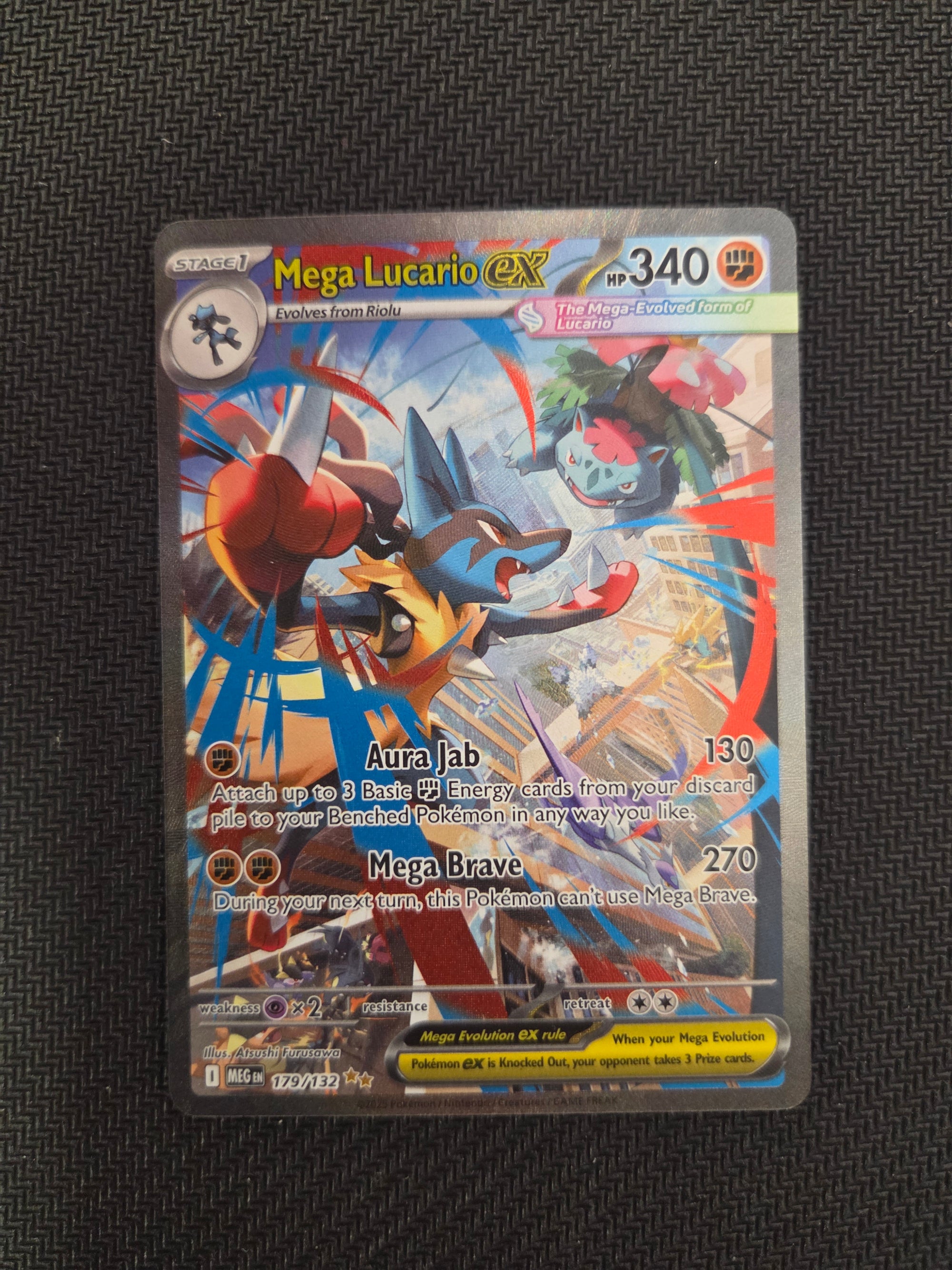 Mega Lucario ex - 179/132 (179) Special Illustration Rare Holofoil (Cabinet-NM)