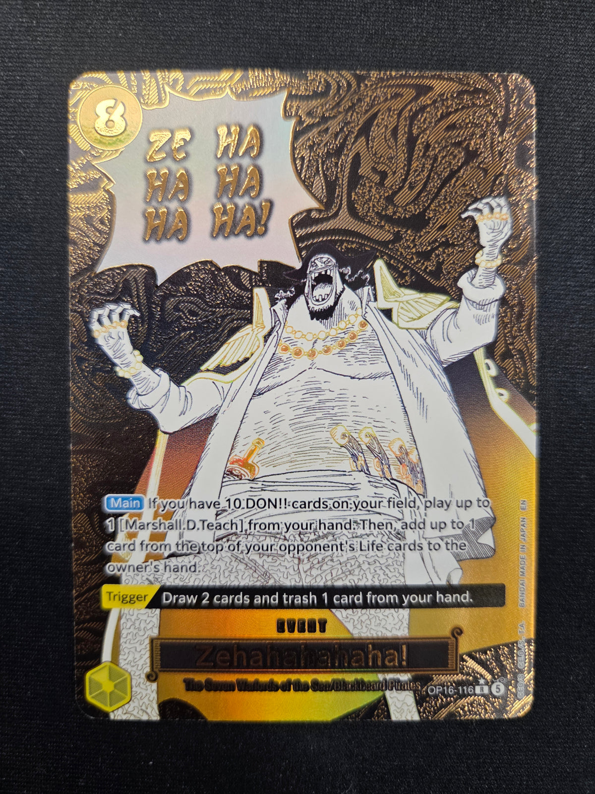 Zehahahahaha! (Alternate Art) (OP16-116) The Time of Battle Foil (Cabinet-NM)