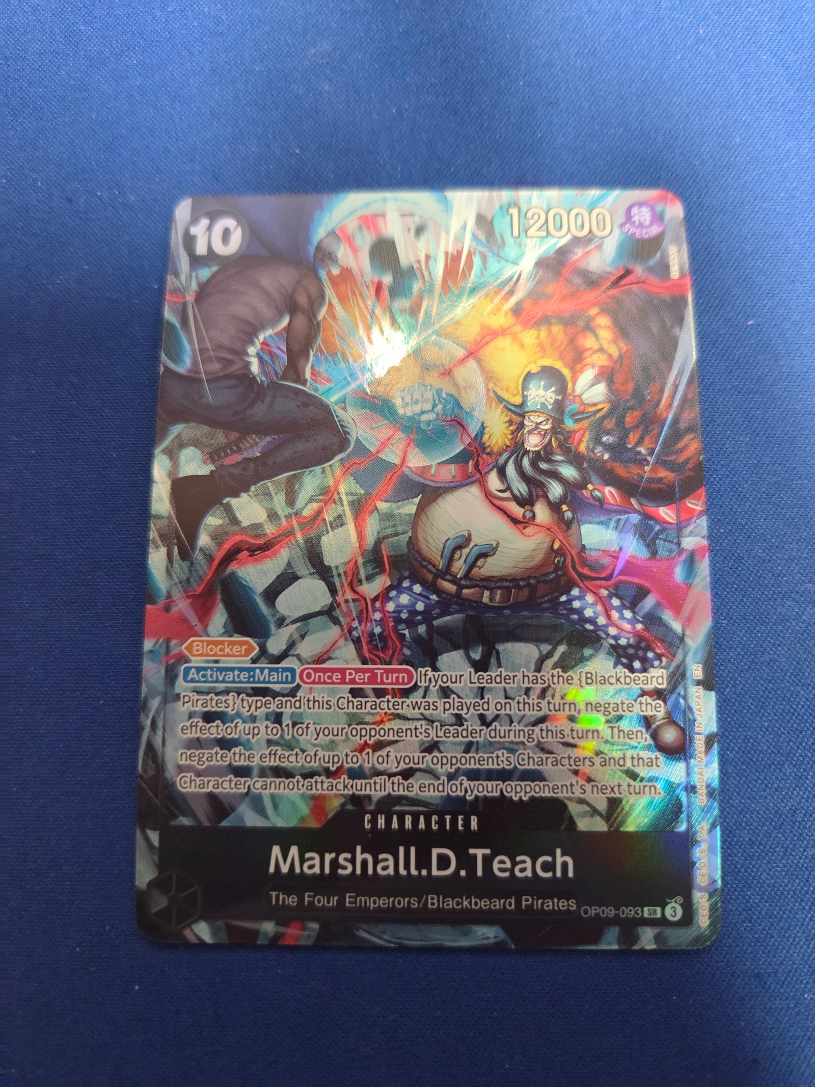 Marshall.D.Teach (093) (English Version 2nd Anniversary Set) (OP09-093) - One Piece Promotion Cards Foil (Cabinet-NM)