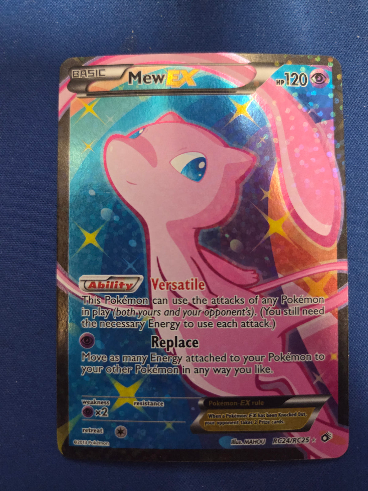 Lightly Mew EX (Full Art) (RC24)/113 Ultra Rare Holofoil (Cabinet-LP)