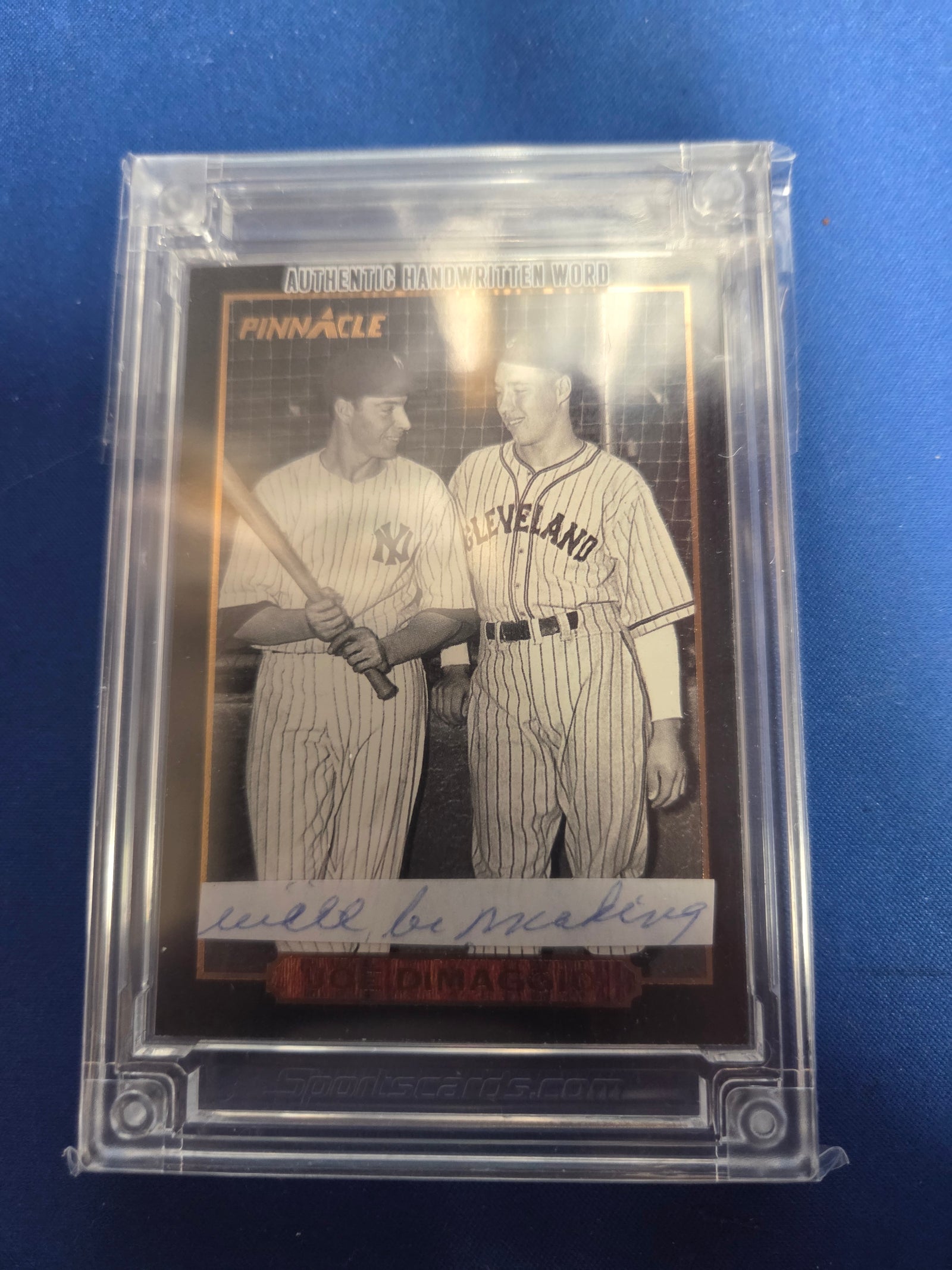 Joe DiMaggio Jersey Fusion Handwritten Words