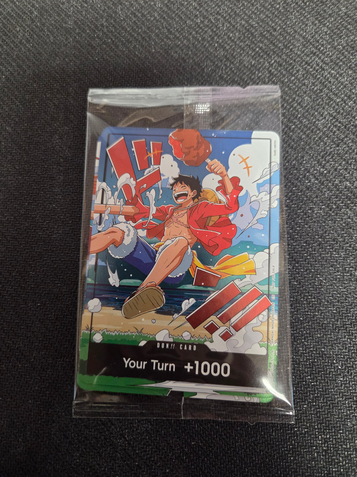 DON!! Card (World United) (Luffy) (Sealed) One Piece Promotion Cards Foil (Cabinet-NM)