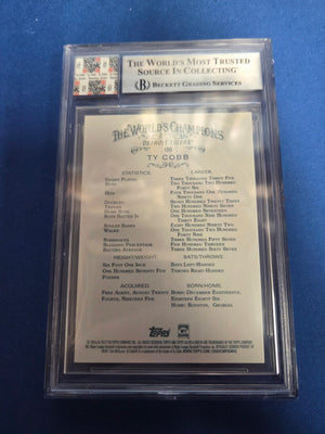 Beckett Authentic Ty Cobb #100 Jersey Fusion Auto Patch