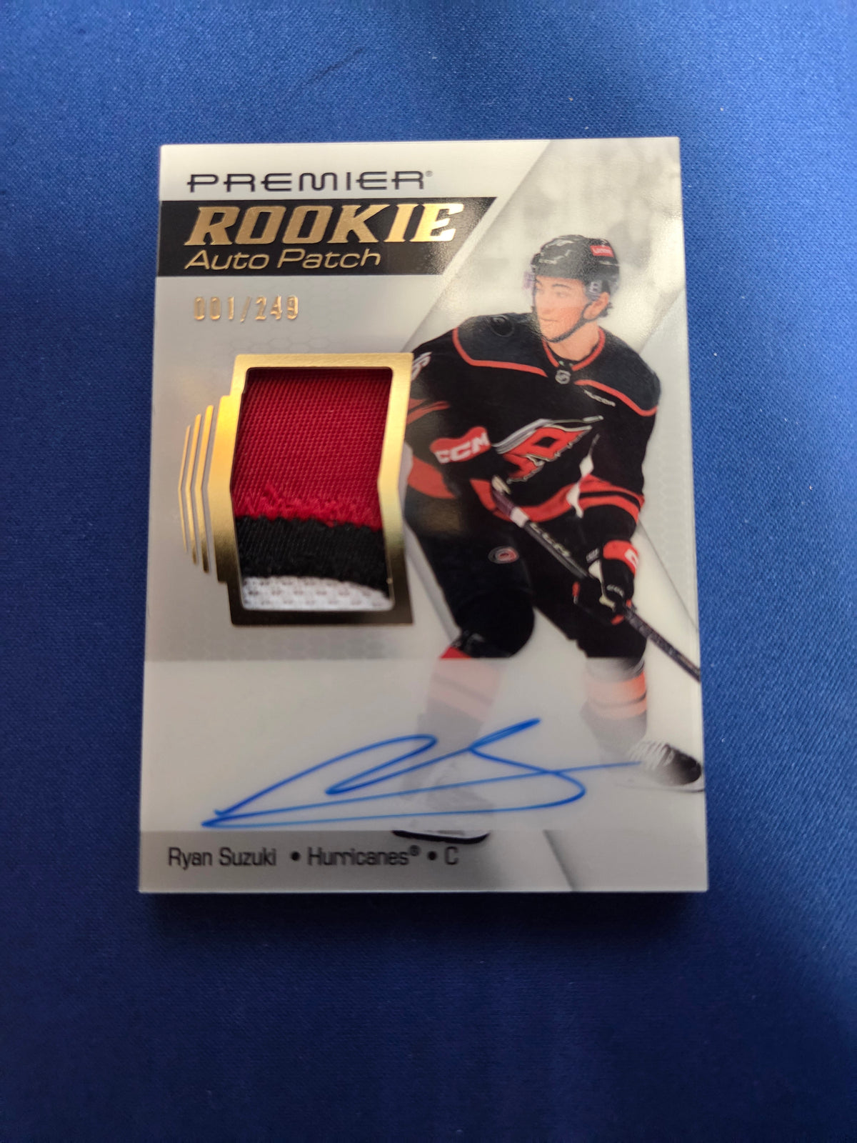 Ryan Suzuki 1/249 #AR-RS Premier Rookie Auto Patch (Cabinet-NM)