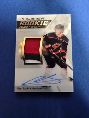 Ryan Suzuki 1/249 #AR-RS Premier Rookie Auto Patch (Cabinet-NM)
