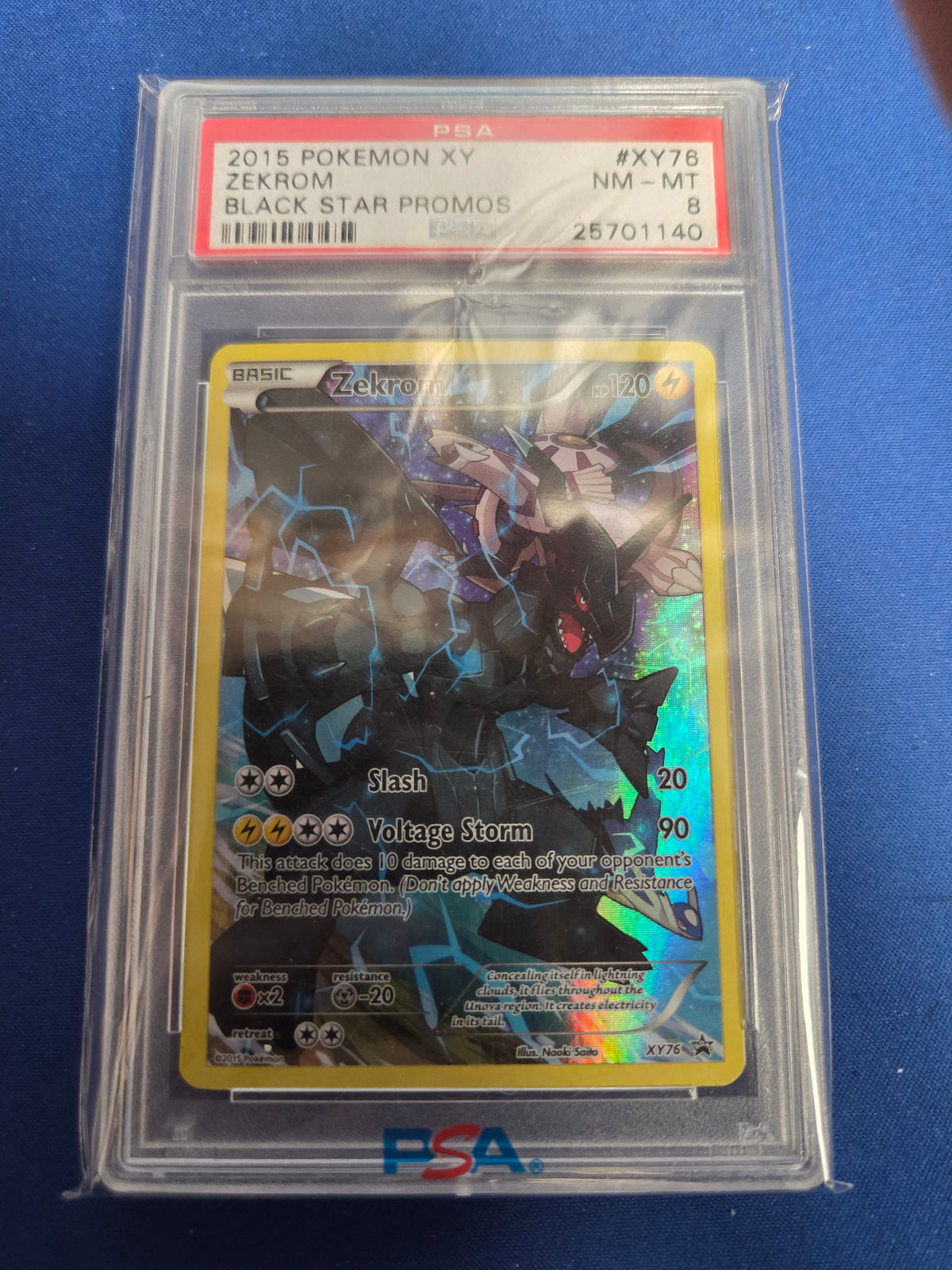 PSA 8 Zekrom #XY76 Black Star Promo (Cabinet)