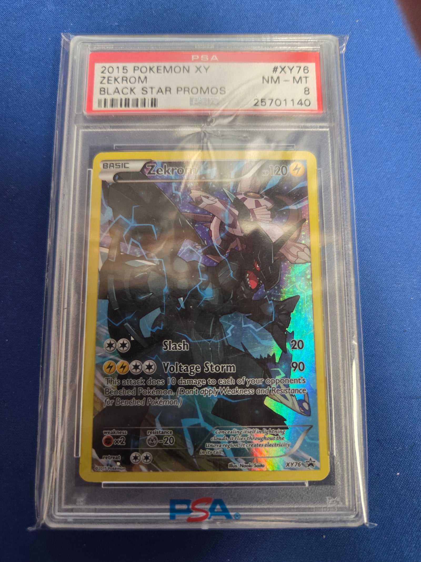PSA 8 Zekrom #XY76 Black Star Promo (Cabinet)
