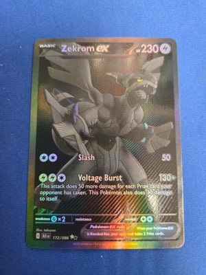 Zekrom ex - 172/086 Black White Rare Holofoil (Cabinet-NM)