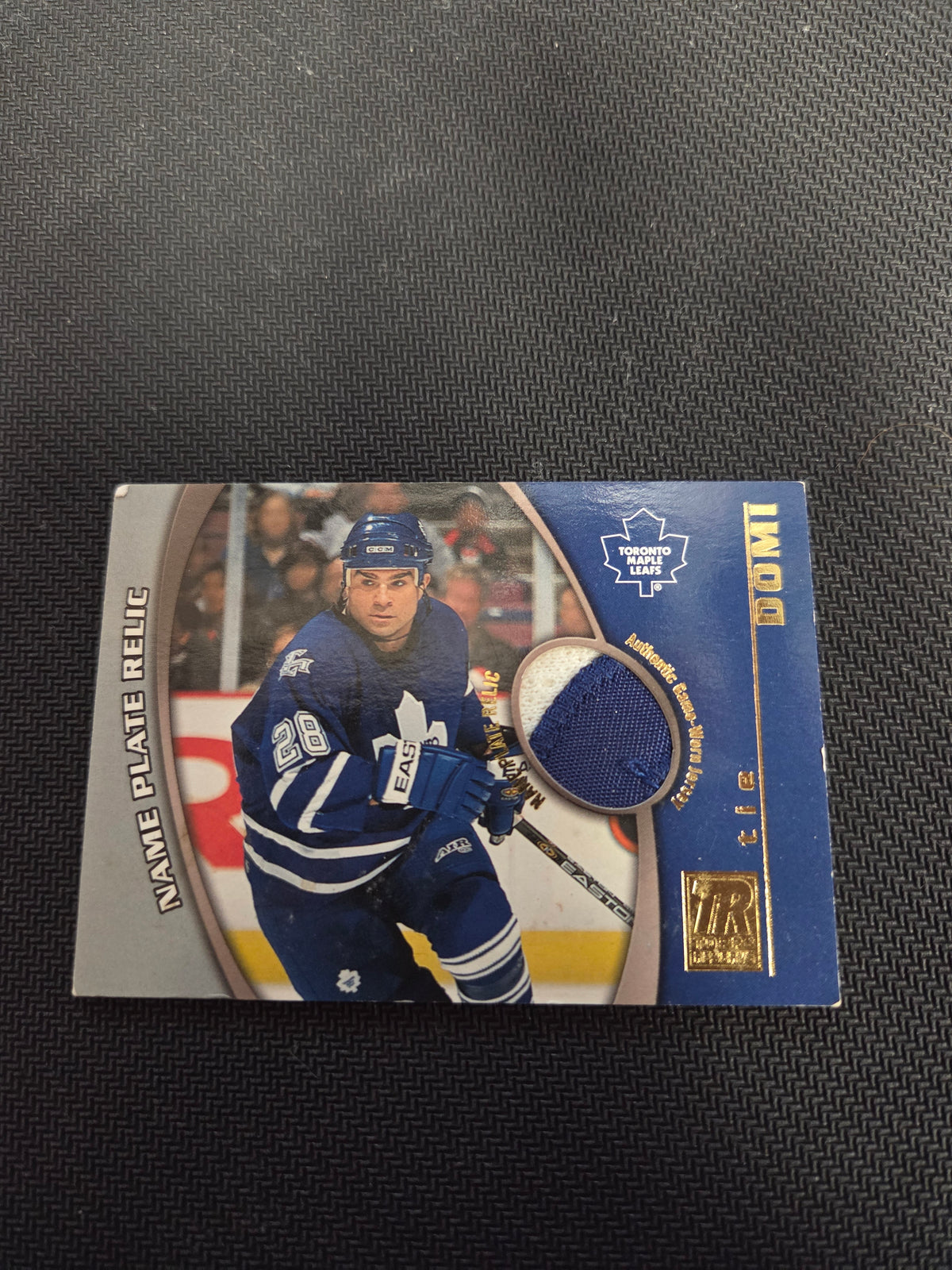 Tie Domi name plate relic #TRN-TD (logo)(cabinet)